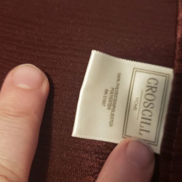 Curtains!! Set of 4 Maroon Grommet Curtain Panels – Luxurious, Textured Finish - Picture 12 of 12